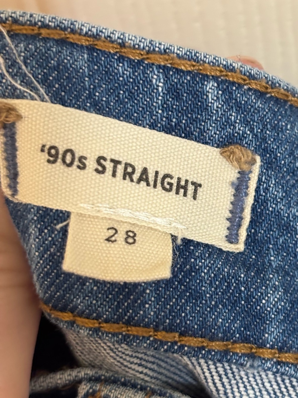 Madewell ’90s Straight Jeans 28 | Medium Wash High Rise Straight Leg - Picture 6 of 8